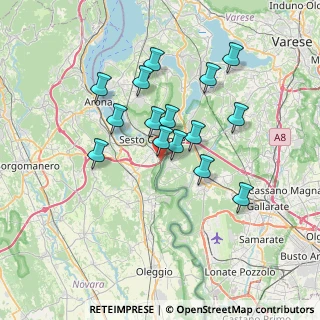 Mappa Via Vernome, 28053 Castelletto sopra Ticino NO, Italia (6.084)