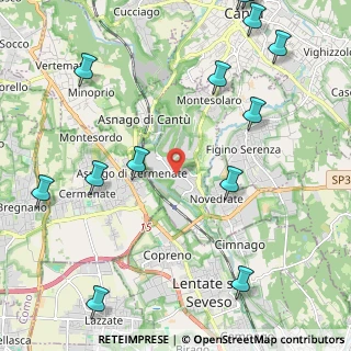 Mappa Via del Riccio, 22060 Carimate CO, Italia (2.98231)