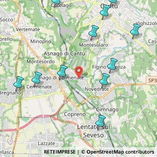 Mappa Via del Riccio, 22060 Carimate CO, Italia (2.78)