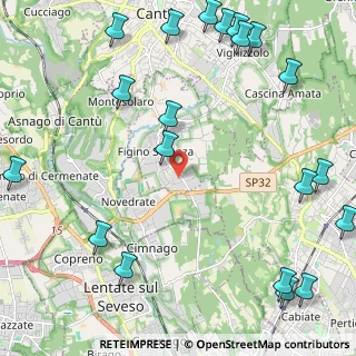 Mappa VIa Necchi, 22060 Figino Serenza CO, Italia (3.145)