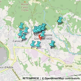 Mappa Via Portici, 24039 Sotto il Monte Giovanni XXIII BG, Italia (0.688)