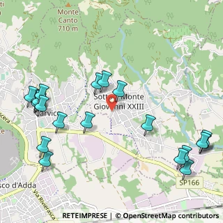 Mappa Via Portici, 24039 Sotto il Monte Giovanni XXIII BG, Italia (1.3425)