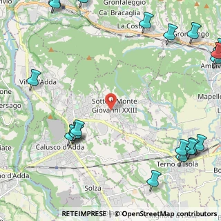 Mappa Via Portici, 24039 Sotto il Monte Giovanni XXIII BG, Italia (3.4385)