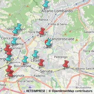 Mappa Via Guglielmo Marconi, 24020 Gorle BG, Italia (2.88467)