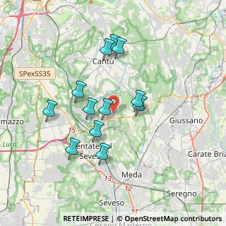 Mappa Via G. Leopardi, 22060 Figino Serenza CO, Italia (3.215)