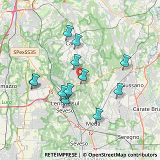 Mappa Via G. Leopardi, 22060 Figino Serenza CO, Italia (3.59917)