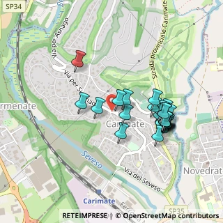 Mappa Strada Privata del Cavalluccio, 22060 Carimate CO, Italia (0.42222)