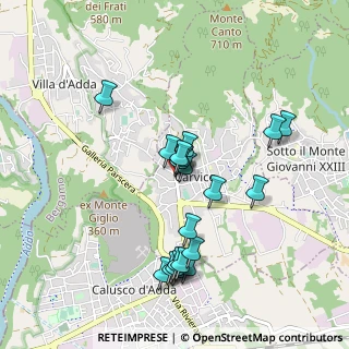 Mappa Via Guglielmo Marconi, 24030 Carvico BG, Italia (0.8705)