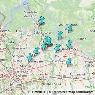 Mappa Via Guglielmo Marconi, 24030 Carvico BG, Italia (10.59154)