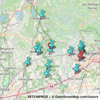 Mappa Via Guglielmo Marconi, 24030 Carvico BG, Italia (8.3755)