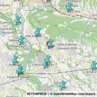 Mappa Via Guglielmo Marconi, 24030 Carvico BG, Italia (2.87231)