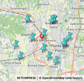 Mappa Via Don Lorenzo Allegrini, 24036 Ponte San Pietro BG, Italia (1.87357)