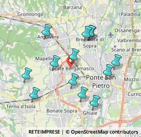 Mappa Via Don Lorenzo Allegrini, 24036 Ponte San Pietro BG, Italia (1.85538)