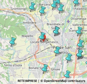 Mappa Via Don Lorenzo Allegrini, 24036 Ponte San Pietro BG, Italia (2.85)