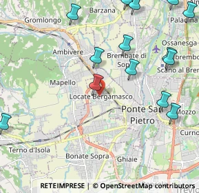Mappa Via Don Lorenzo Allegrini, 24036 Ponte San Pietro BG, Italia (2.83125)