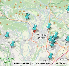 Mappa Via Don Lorenzo Allegrini, 24036 Ponte San Pietro BG, Italia (5.65267)