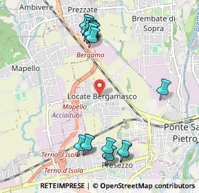 Mappa Via Don Lorenzo Allegrini, 24036 Ponte San Pietro BG, Italia (1.172)
