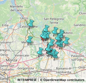 Mappa Via Don Lorenzo Allegrini, 24036 Ponte San Pietro BG, Italia (9.638)