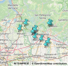 Mappa Via Don Lorenzo Allegrini, 24036 Ponte San Pietro BG, Italia (9.85273)