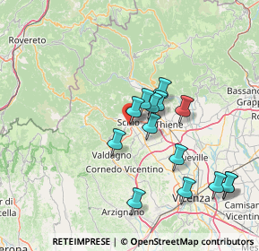 Mappa Via Este, 36015 Schio VI, Italia (13.735)