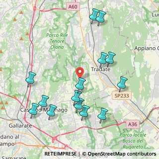 Mappa Via I Maggio, 21050 Lonate Ceppino VA, Italia (4.52357)