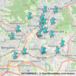 Mappa Via Don Emilio Mazza, 24020 Gorle BG, Italia (2.07842)