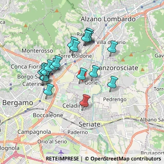 Mappa Via Don Emilio Mazza, 24020 Gorle BG, Italia (1.694)
