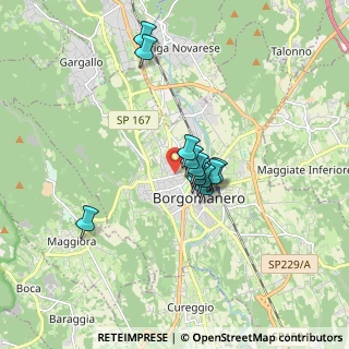 Mappa Via G. B. Curti, 28021 Borgomanero NO, Italia (1.20333)