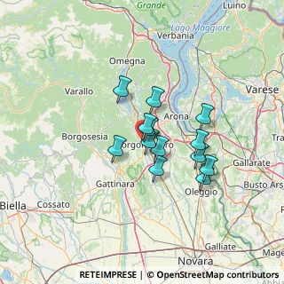 Mappa Via G. B. Curti, 28021 Borgomanero NO, Italia (9.65308)