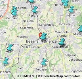 Mappa Via della Torre, 20842 Besana In Brianza MB, Italia (3.027)