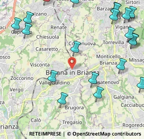 Mappa Via della Torre, 20842 Besana In Brianza MB, Italia (2.966)