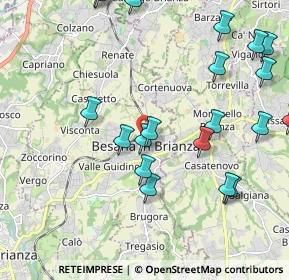 Mappa Via della Torre, 20842 Besana In Brianza MB, Italia (2.4355)