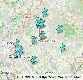 Mappa Via della Torre, 20842 Besana In Brianza MB, Italia (3.43615)