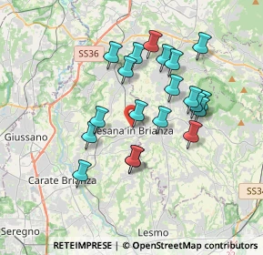 Mappa Via della Torre, 20842 Besana In Brianza MB, Italia (3.2055)