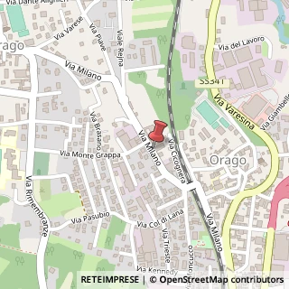 Mappa Via Milano, 27, 21040 Jerago con Orago, Varese (Lombardia)