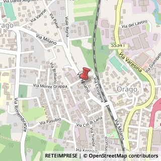 Mappa Via Milano, 27, 21040 Jerago con Orago, Varese (Lombardia)