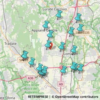Mappa Via Amunzio da Lurago, 22070 Lurago Marinone CO, Italia (4.4255)