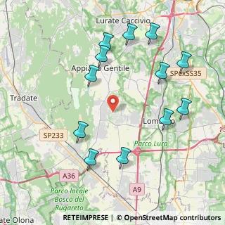Mappa Via Amunzio da Lurago, 22070 Lurago Marinone CO, Italia (4.46167)