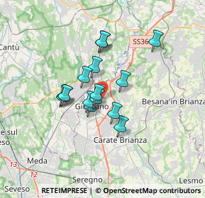 Mappa Cascina Lazzaretto, 20034 Giussano MB, Italia (2.47133)