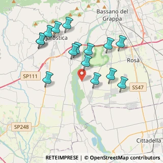 Mappa Via delle Industrie, 36060 Cartigliano VI, Italia (3.82533)