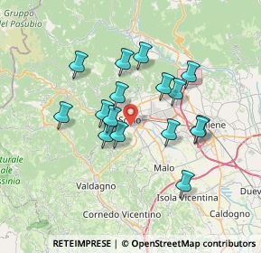Mappa Via Padova, 36015 Schio VI, Italia (5.97875)