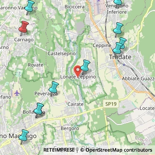 Mappa Piazza Matteotti, 21050 Lonate Ceppino VA, Italia (3.08273)
