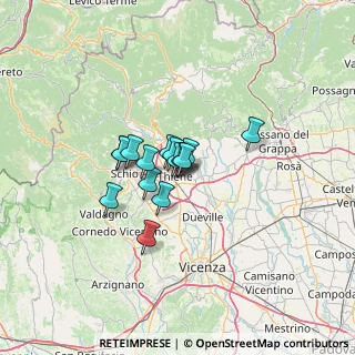 Mappa 36030 Thiene VI, Italia (7.39333)
