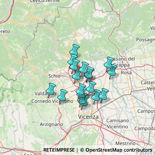 Mappa 36030 Thiene VI, Italia (9.69111)