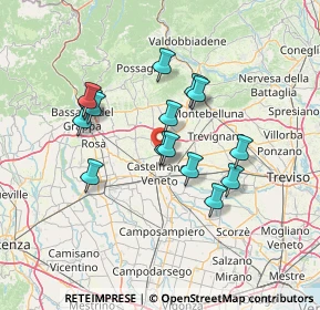 Mappa 31039 Vallà TV, Italia (11.76267)