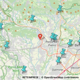 Mappa Via Enrico Fermi, 24030 Mapello BG, Italia (6.39167)