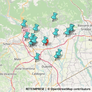 Mappa Via Astico, 36030 Sarcedo VI, Italia (6.83625)