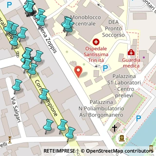 Mappa Viale Zoppis, 28021 Borgomanero NO, Italia (0.1)