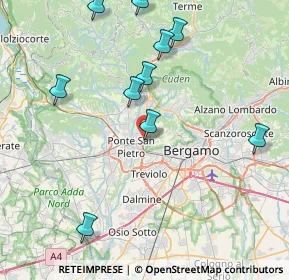 Mappa Strada Provinciale della Valle Brembana KM 5 0000, 24035 Mozzo BG, Italia (9.47545)