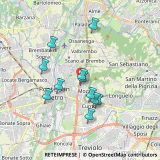 Mappa Strada Provinciale della Valle Brembana KM 5 0000, 24030 Mozzo BG, Italia (1.66364)